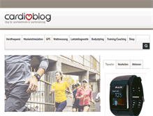 Tablet Screenshot of cardioblog.de